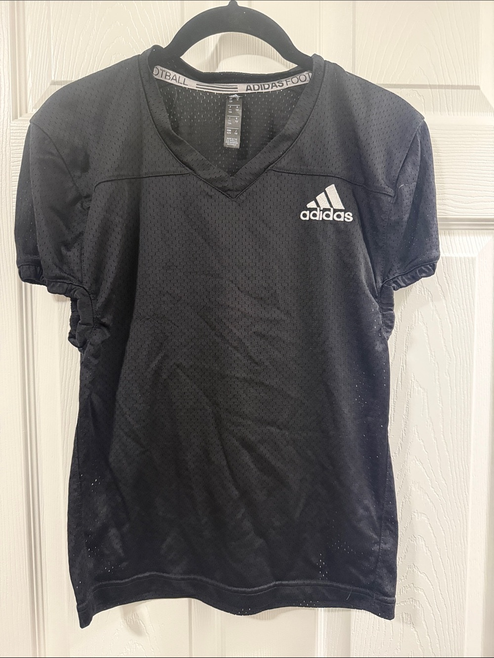 adidas Black youth Short Sleeve football jersey